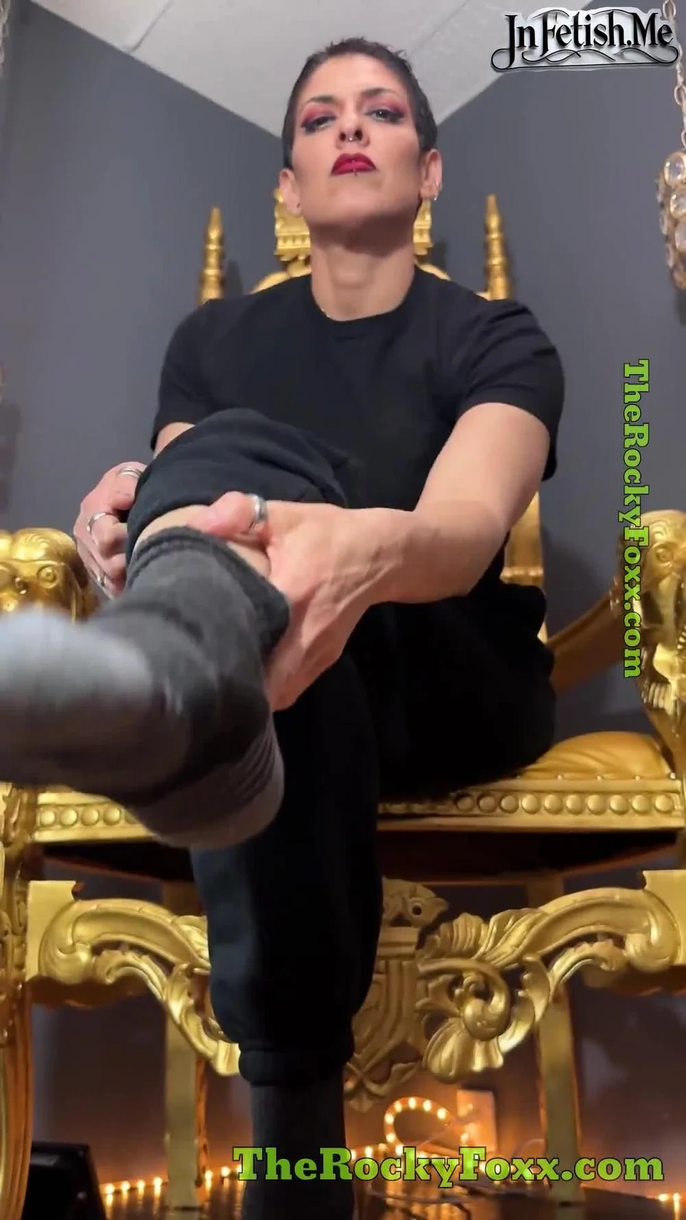 Cover The Rocky Foxx - Goddess Rocky Foxx Lets You Sniff Her Dirty Smelly Leather Boots After A Long Hot Day - Goddess Worship, Femdom