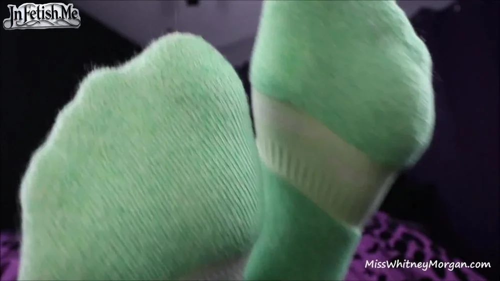 Cover Miss Whitney Morgan Fetish Fantasies - Sniff Green Socks Or Get Pinched By Whitney Morgan - Sweaty Socks, Socks, Sock Removal, Foot Domination
